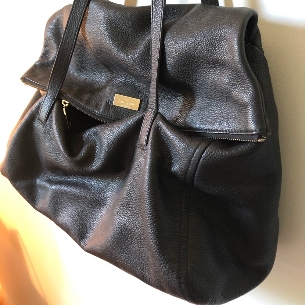 Kate Spade Black Leather Tote
